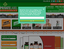 Tablet Screenshot of privatelabelsupplement.com